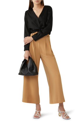 Recycled Twill Paperbag Culotte